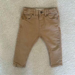 Zara Baby Boy Skinny Jeans, Beige 9-12M